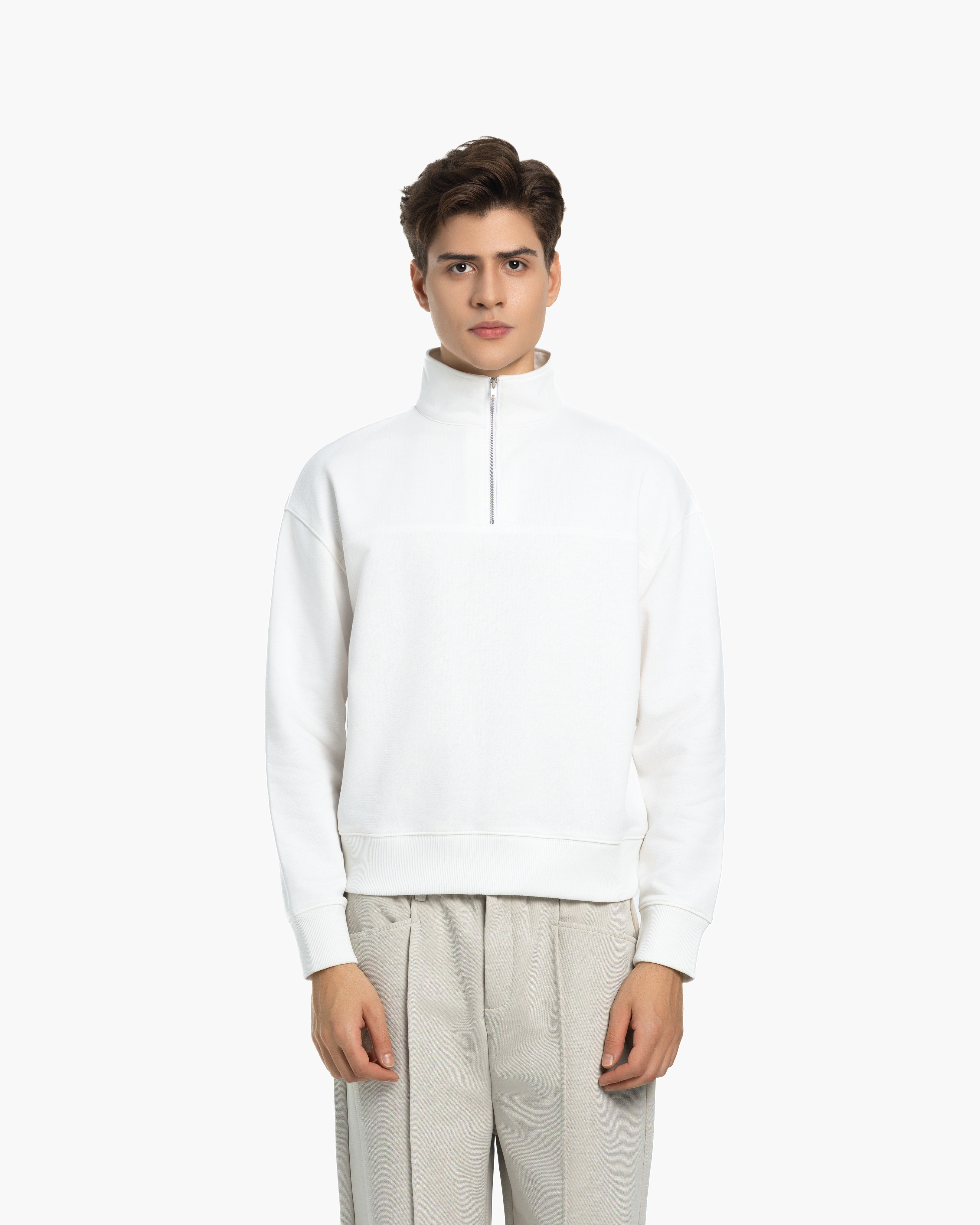 Sweater With Zip 0685