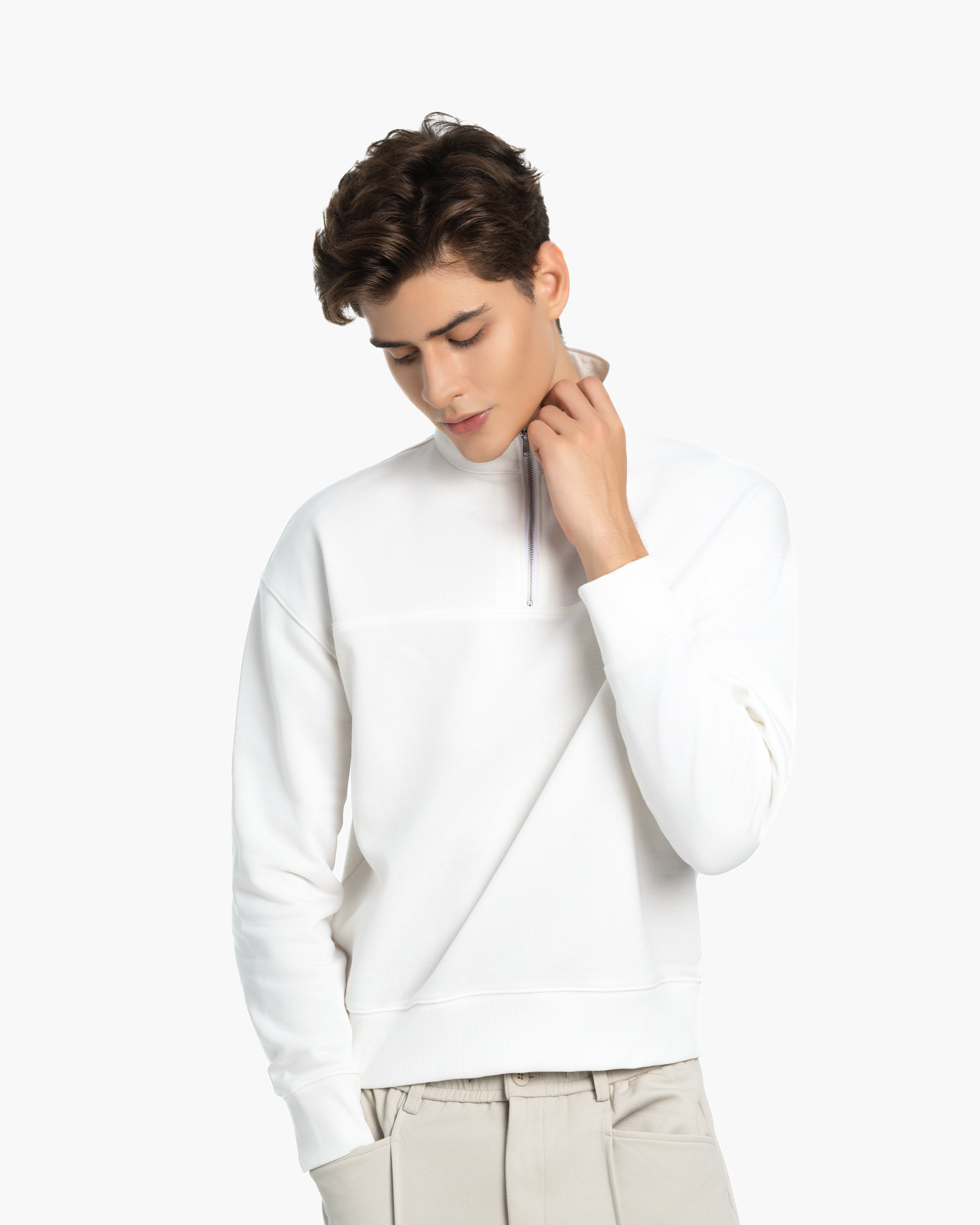 Sweater With Zip 0685